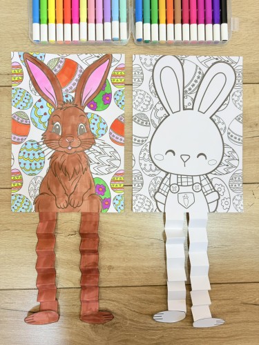 Wielkanocna Praca Plastyczna z nóżkami - Wielkanoc