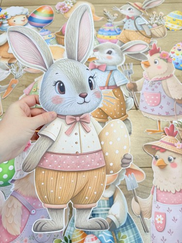 Wielkanocne Dekoracje Dwustronne   - ( wzór 1 ) - Wielkanoc