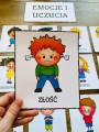 Emocje i Uczucia- Karty z ilustracjami i napisami PL