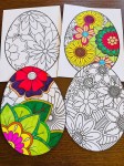 Wielkanoc -  Kartki Wielkanocne/ Pisanki Kolorowanki   