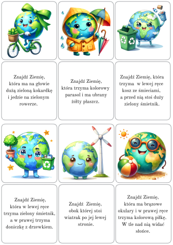 Znajdź Ziemię- Według Opisu - Dzień Ziemi