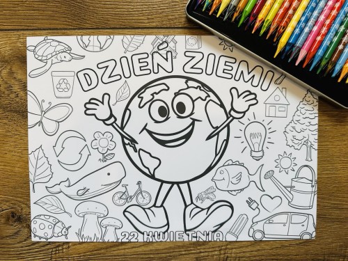  Praca Plastyczna A4/A3 (wzór 2 ) - Dzień Ziemi