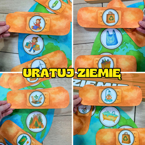  Uratuj Planetę - Plastry ( wersja kolorowa ) - Dzień Ziemi