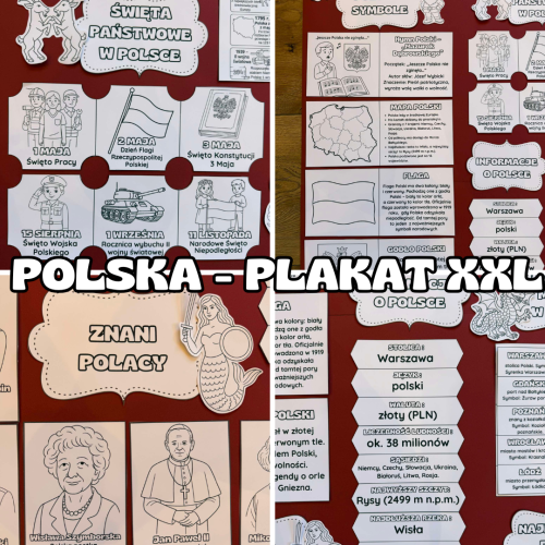 Plakat o Polsce XXL - Dzień Niepodległości / Święto Konstytucji 3 Maja / Polska 
