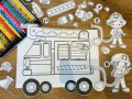 Dzień Strażaka- Wóz strażacki - Praca Plastyczna