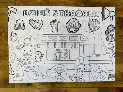 Dzień Strażaka- Kolorowanka XXL