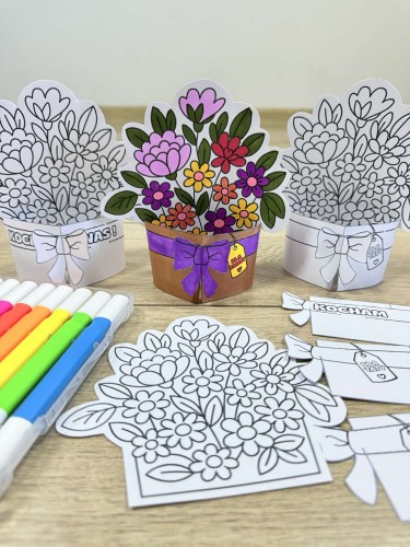  Bukiet stojący 3D- Dzień Mamy i Taty/ Dzień Rodziny