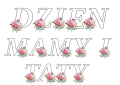 Dzień Mamy i Taty - Napis/ Girlanda ( wzór 1 )