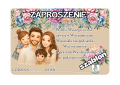  Zaproszenia z Możliwością Edycji Tekstu ( wzór 2) - Dzień Mamy i Taty/ Dzień Rodziny