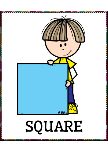 Figury i Kształty- plansze z napisami i ilustracjami ANG