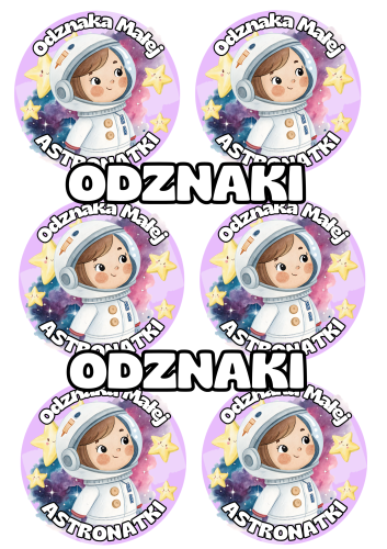 Dzień Kosmosu-/ Kosmos - Odznaki/ Medale dla chłopca i dziewczynki