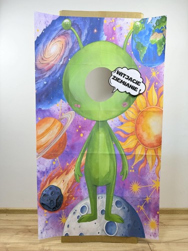 Dzień Kosmosu/ Kosmos-  Witajcie Ziemianie- Fotobudka XXL