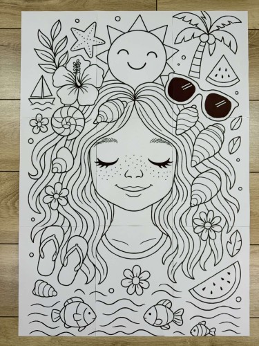 Lato - Kolorowanka XXL bez napisu