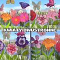 Lato - Dekoracje Kwiaty Dwustronne i Motyle   