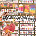 Lato - Lody - Sekwencje/ Ułóż według wzoru 