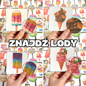 Lato- Lody- Dopasuj Kółeczka  