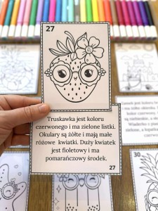 Lato - Pokoloruj według opisu 