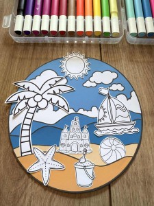 Lato - Plaża 3D - Praca Plastyczna 