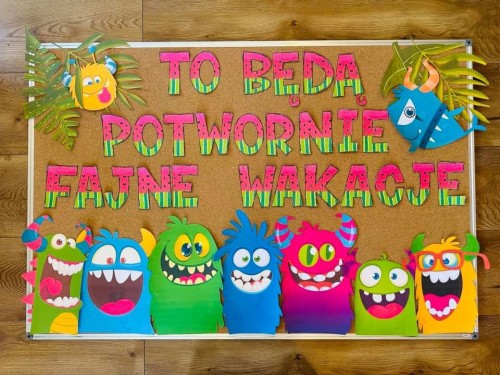 To Będą Potwornie Fajne Wakacje - Gazetka/ Dekoracje  - Lato 