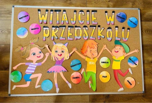 Witajcie w Przedszkolu - Gazetka / Dekoracje - wersja 1