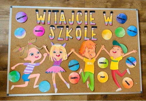 Witajcie w Szkole  - Gazetka/ Dekoracje - wersja 1 