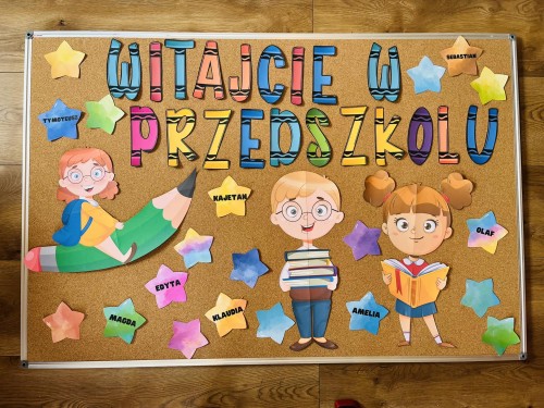 Witajcie w Przedszkolu- Gazetka/ Dekoracje- wersja 2 