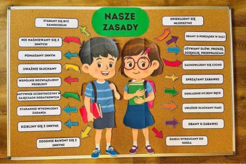 Jesień - Nasze Zasady/ Kodeks Przedszkolaka- Gazetka 