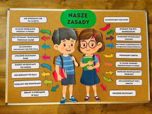 Jesień - Nasze Zasady/ Kodeks Ucznia- Gazetka  