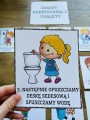 Jesień Kodeks / Zasady korzystania z toalety- ilustracje z opisami  