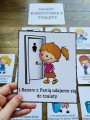 Jesień Kodeks / Zasady korzystania z toalety- ilustracje z opisami  
