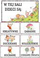 Jesień - W tej klasie/grupie/ sali/ świetlicy dzieci są- tabliczki z napisami ( wersja 1 )  (1)