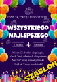 Urodziny - Dyplomy Urodzinowe  z możliwością edycji