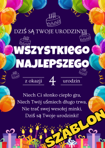 Urodziny - Dyplomy Urodzinowe  z możliwością edycji