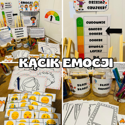 Emocje- Kącik Emocji - pakiet materiałów