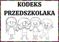 Jesień - Kodeks Przedszkolaka/ Nasze zasady- Ilustracje z opisami wersja czarno- biała 