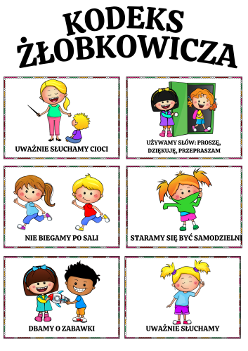 Jesień - Kodeks Żłobkowicza / Nasze Zasady- ilustracje z opisami wersja kolorowa 