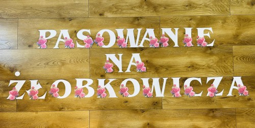 Pasowanie Na Żłobkowicza - Napis / Girlanda wzór 1