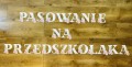 Pasowanie na Ucznia/ Przedszolaka/ Żłobkowicza Girlanda biała/ czarna ze zdobieniami- cały alfabet z polskimi znakami i cyframi   