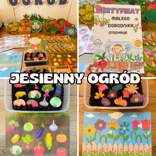 Jesień - Ogród- Kącik Tematyczny z różnymi zadaniami  