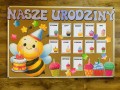 Urodziny- Smoki - Grupowy Kalendarz  z możliwością edycji   