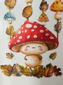 Grzybki/ Grzyby - Dwustronne Dekoracje na Drzwi/ Okna  