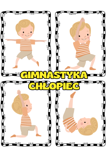Chłopiec  - Gimnastyka / Karty Ruchowe  