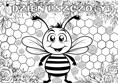 Dzień Pszczoły- Kolorowanka XXL