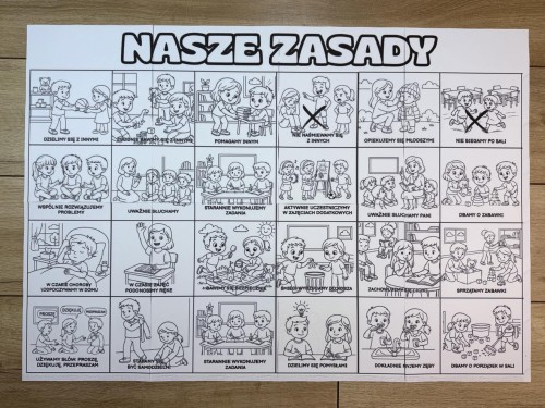 Nasze Zasady - Kolorowanka XXL( PRZEDSZKOLE ) 