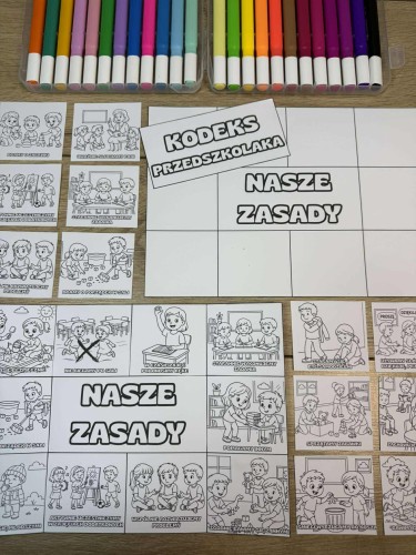 1. Nasze Zasady - Książeczka Składana ( Przedszkole )