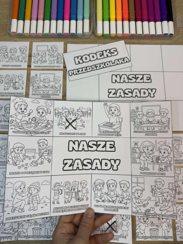 1. Nasze Zasady - Książeczka Składana ( Przedszkole ) 