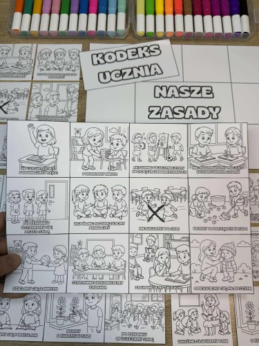 Nasze Zasady - Uczeń - Książeczka Składana