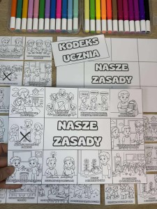 Nasze Zasady - Uczeń - Książeczka Składana / Wklejka