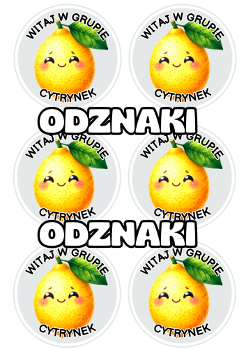 Cytrynki - Witajcie w Grupie - Odznaki / Medale  