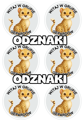 Gepardy - Witajcie w Grupie - Odznaki / Medale   